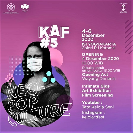 Mahasiswa Prodi Tata Kelola Seni ISI Yogyakarta Gelar Kelola Art Festival Ke-5, Pada 4-6 Desember 2020