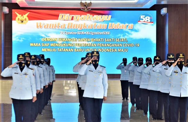 WARA Lanud Adisutjipto Gelar Upacara HUT ke-58 Secara Daring