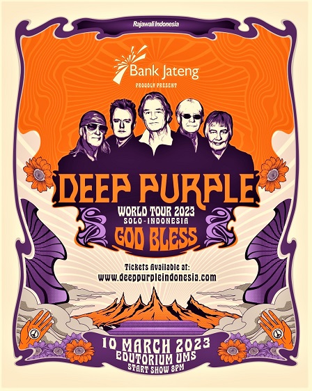 Deep Purple dan God Bless Konser Di Edutorium Universitas Muhammadiyah Surakarta, Jawa Tengah, 10 Maret 2023