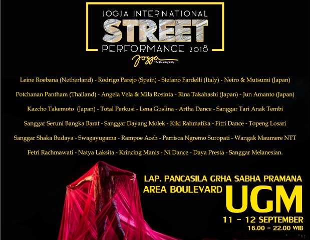 Jogja International Street Performance Di Kampus UGM, 11-12 September 2018