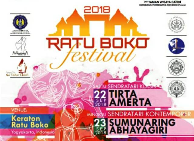 Festival Ratu Boko, Sabtu-Minggu, 22-23 September 2018.