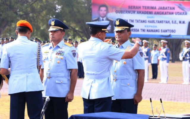 Pilot Jet Tempur, Marsekal Muda TNI Nanang Santoso, Resmi Jabat Gubernur Akademi Angkatan Udara