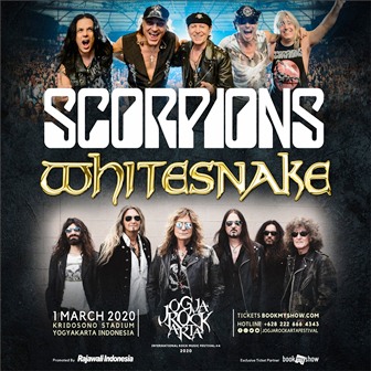 Scorpions dan Whitesnake Tampil Di JogjaROCKarta Festival Di Kridosono Stadium Yogyakarta, 1 Maret 2020