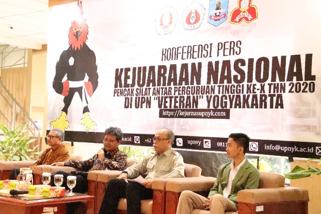 Kejurnas Pencak Silat Piala Presiden Antar Perguruan Tinggi X, Berlangsung Di Auditorium UPN Veteran Yogyakarta, 10-14 Februari 2020.