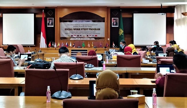 Prodi Ilmu Kesejahteraan Sosial Sukses Gelar Akreditasi AUN QA Secara Daring