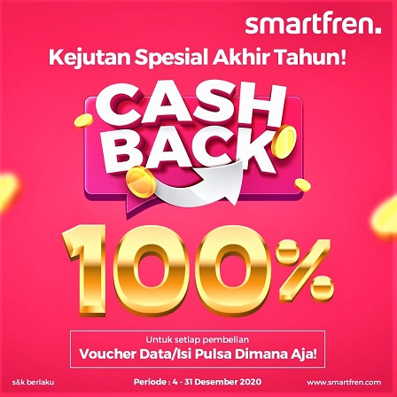 Smartfren Beri Cashback 100 Persen Isi Ulang Pulsa Wujud Apresiasi Teruntuk Pelanggan Setia 