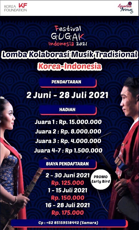 Festival Gugak, Lomba Kolaborasi Musik Tradisional Korea-Indonesia, Juli-September 2021