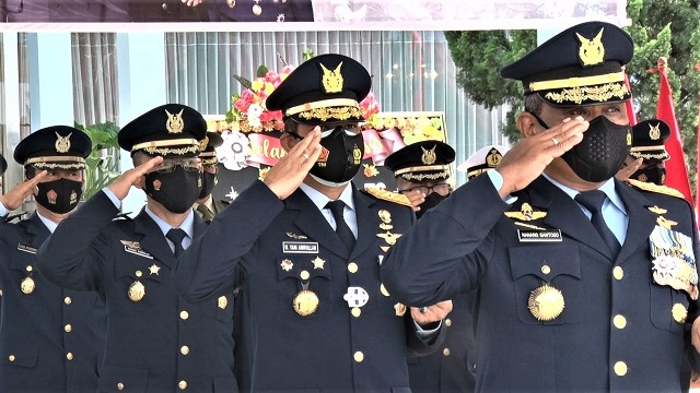 Danlanud Adisutjipto Hadiri Upacara HUT Ke-76 TNI Secara Daring
