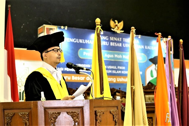 Prof. Dr H Agus Moh Najib MAg, Dikukuhkan Sebagai Guru Besar Bidang Ilmu Ushul Fikih