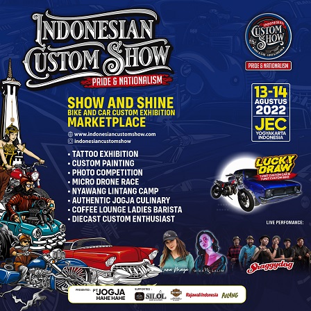 Indonesian Custom Show, Dihelat Pertama Kali Di JEC Yogyakarta, 13-14 Agustus 2022