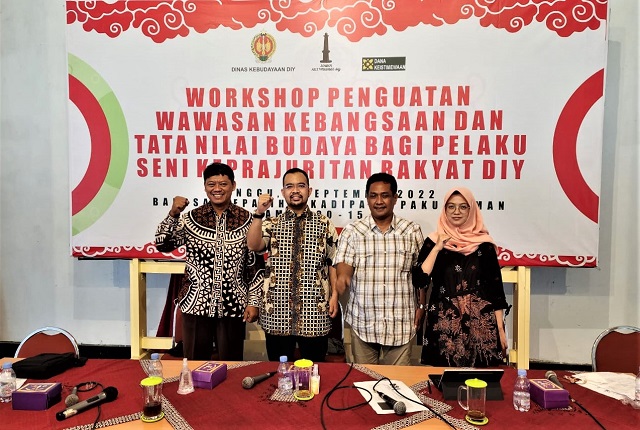 Pelaku Seni Keprajuritan Daerah Istimewa Yogyakarta Dibekali Wawasan Kebangsaan dan Tata Nilai Budaya