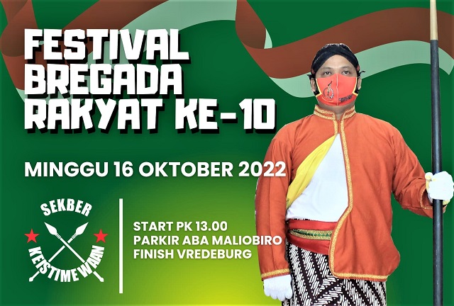 Festival Bregada Rakyat Daerah Istimewa Yogyakarta, Ke-10, Minggu Siang, 16 Oktober 2022 Melintasi Malioboro