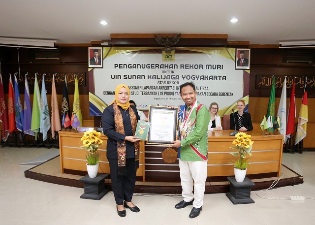 UIN Sunan Kalijaga Yogyakarta, Raih Rekor MURI Akreditasi Internasional