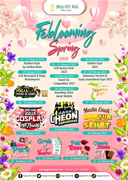 Peringati Bulan Kasih Sayang Bersama Feblooming Spring Jogja City Mall