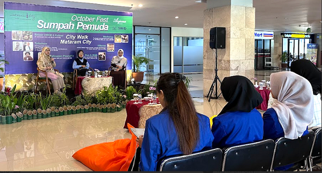 Semarak Sumpah Pemuda, Bazar UMKM, Talkshow Pemuda Kreatif, dan Hiburan Seni di Mataram City Jalan Palagan Yogyakarta
