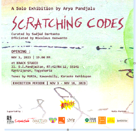 Arya Pandjalu Gelar Pameran Tunggal Scratching Codes, di Krack Studio Yogyakarta, 3-16 November 2023