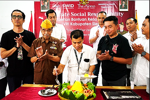 THE ALANA YOGYAKARTA Bantu Renovasi Kantor Lembaga Veteran Sleman Di Hari Pahlawan