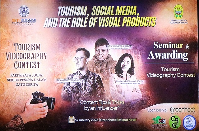 Pascasarjana STIPRAM Yogyakarta Bedah Strategi Visual Product Pariwisata, Sinergi Akademisi-Praktisi-Pemerintah