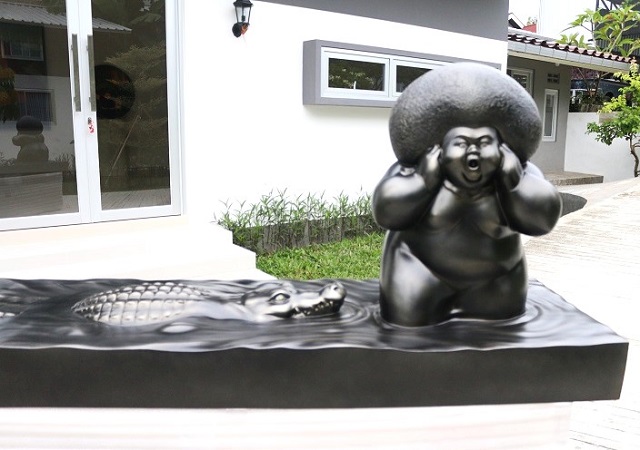 ADI GUNAWAN Gelar karya Patung SCARY NIGHT Di Semarang Contemporary Art Gallery