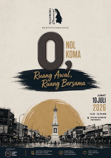 SIRKUS BAROCK, Ikut Meriahkan Pentas Seni O, NOL KOMA, MERAWAT JEJAK MERAJUT WAKTU, Kebangkitan Malioboro Sebagai Ruang Kreatif, 10 Juli 2026