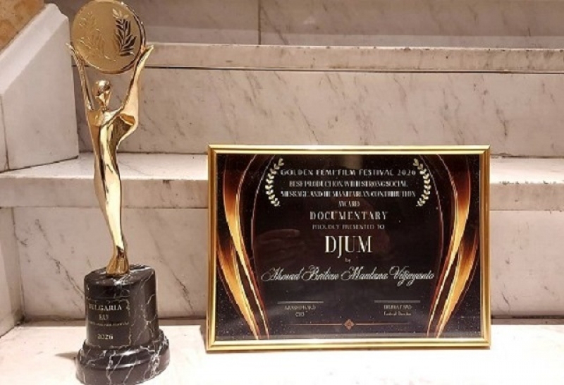 Film Dokumenter DJUM Karya AHMAD BRILIAN MAULANA VITJAYANTO, Mahasiswa ISI Yogyakarta, Raih Penghargaan Internasional Di Golden FEMI Film Festival 2026 SOFIA, Bulgaria