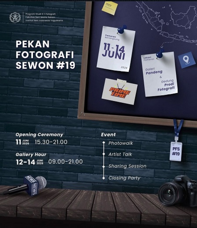 Mahasiswa ISI Yogyakarta Gelar Pekan Fotografi Sewon Ke-19 PRIME TIME, 11-14 Juni 2026