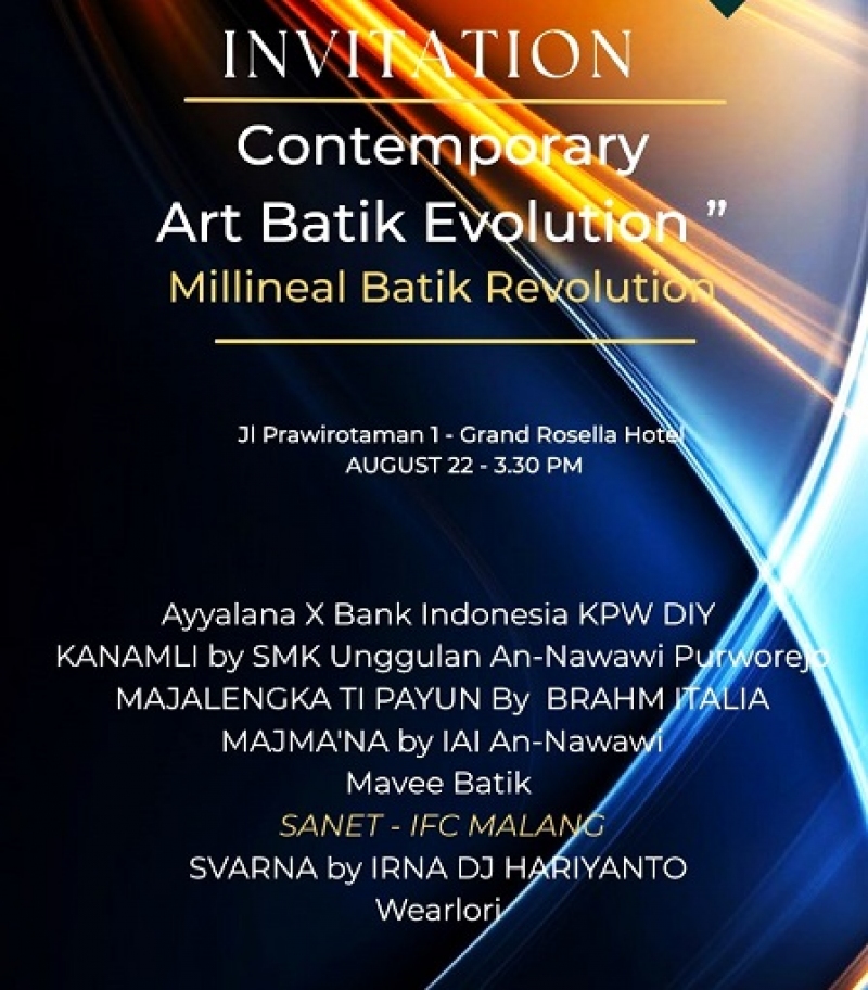 FASHION ON THE STREET PRAWIROTAMAN 2026, Yogyakarta, Contemporary Art Batik Evolution, Millennial Batik Revolution, 21-23 Agustus